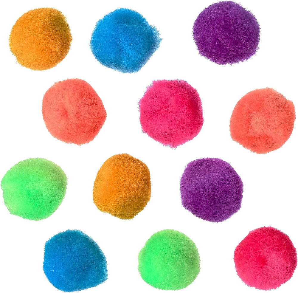 Creatology 1" Bright Mix Pom Poms, view 4