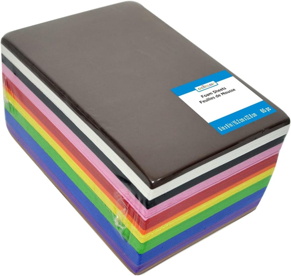Creatology 6" x 9" Primary Foam Sheets Value Pack, view 3