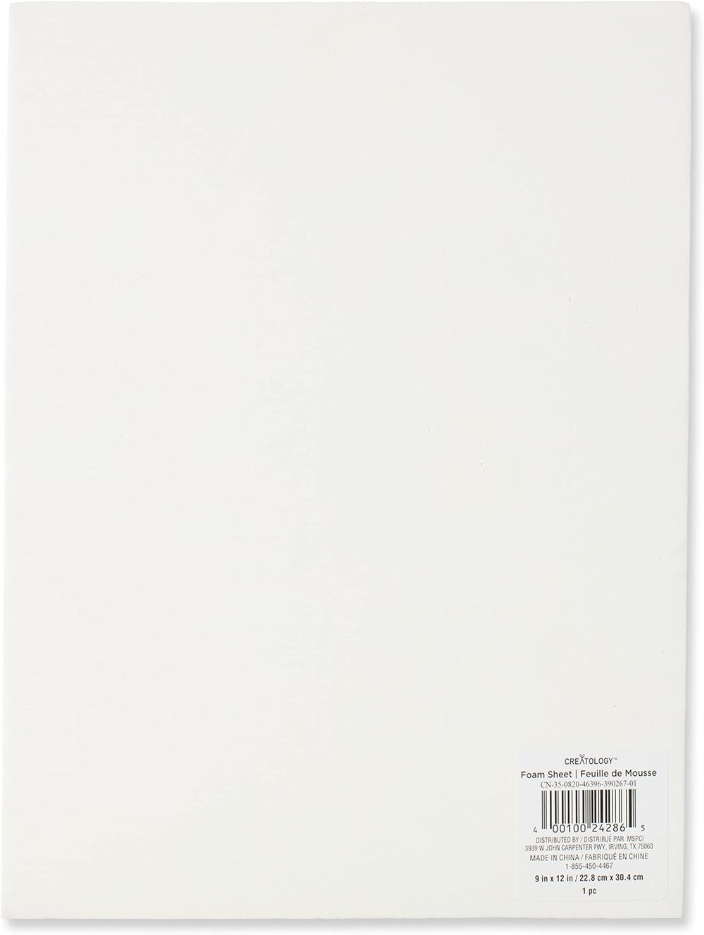 Creatology 20 Pack: 9" x 12" White Thick Foam Sheet, view 3