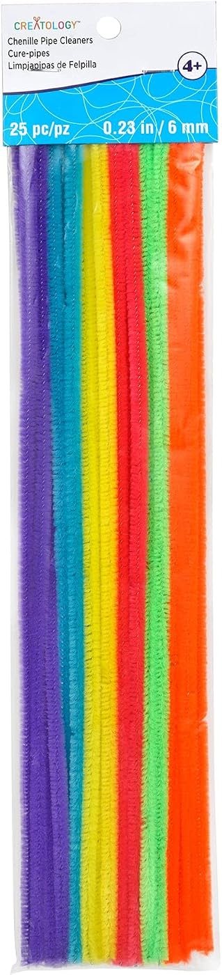 Creatology 24 Packs: 25 ct. (600 Total) Bright Chenille Pipe Cleaners, view 4