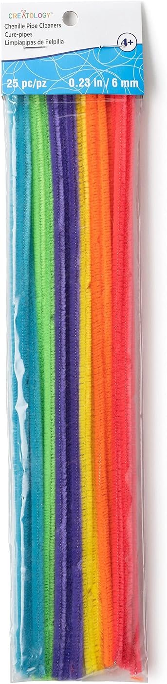 Creatology 24 Packs: 25 ct. (600 Total) Bright Chenille Pipe Cleaners, view 5