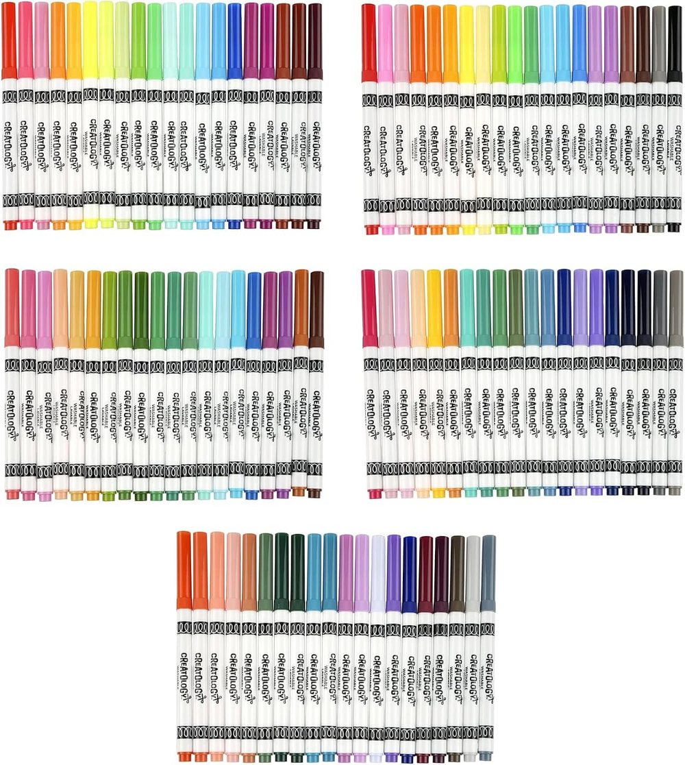 Creatology 100 Count Color Round Tip Washable Marker Set, view 6