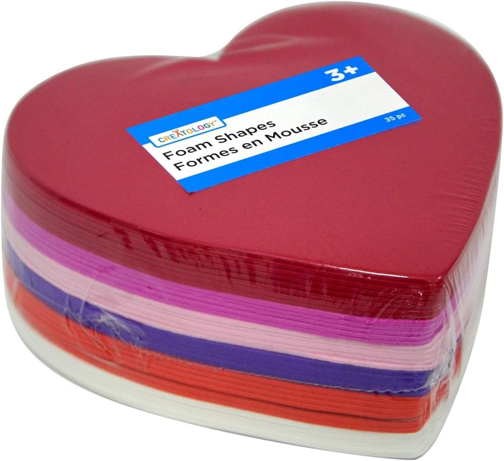 Creatology Heart Foam Shapes, view 4