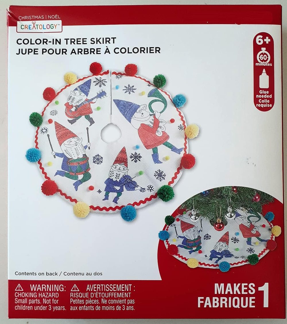 Creatology MINI Color in Christmas Tree Skirt, view 2