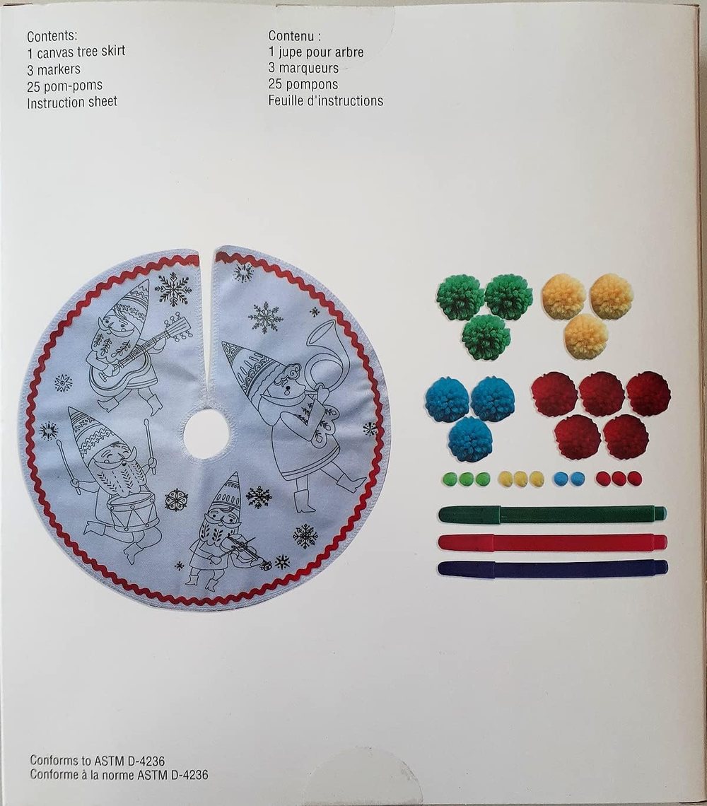 Creatology MINI Color in Christmas Tree Skirt, view 3