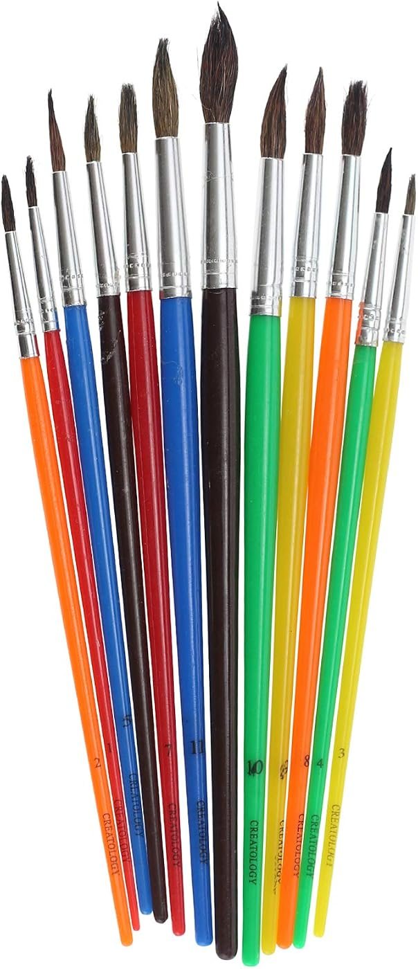 Creatology Natural Bristle Paintbrushes, 12 Count, view 2