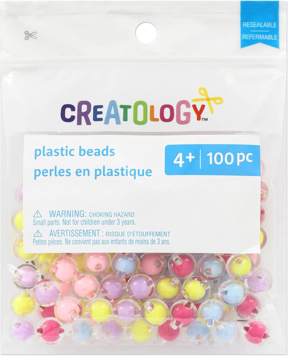 Creatology Pastel Mix Round Fashion Beads, view 3