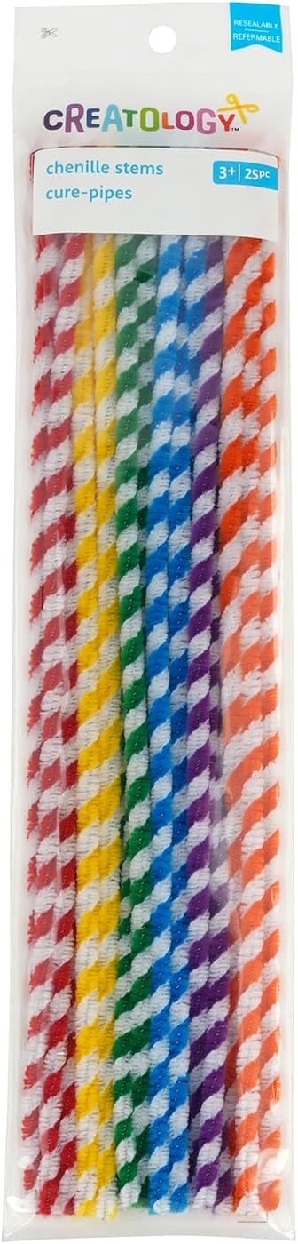 Creatology Primary Stripes Mix Chenille Pipe Cleaners, view 3