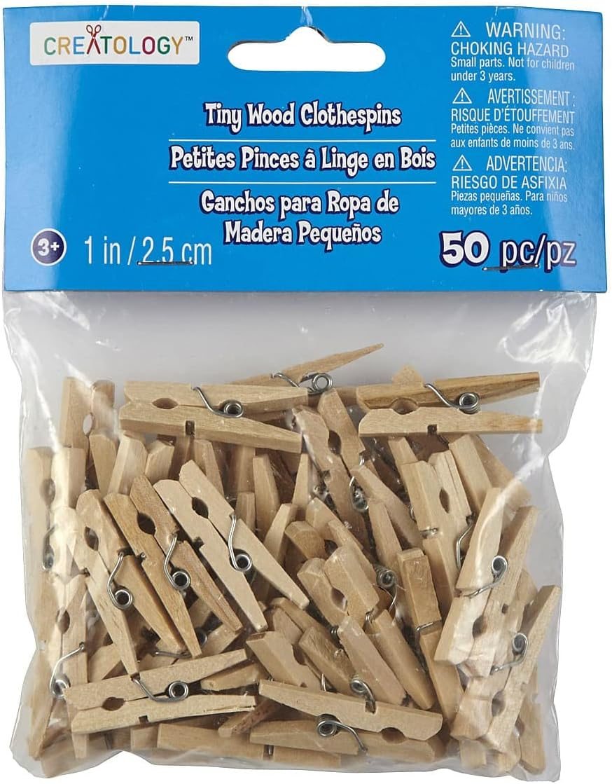 Creatology Tiny Wood Clothespins, view 5