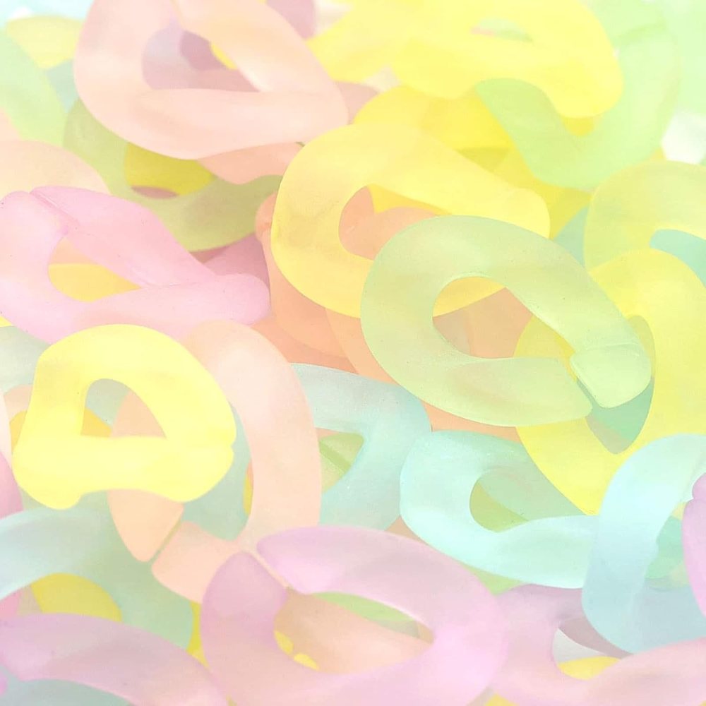 Creatology Wavy Frosted Plastic Chain Links, view 3