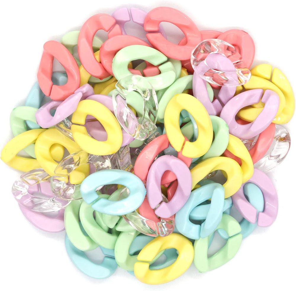 Creatology Wavy Pastel Plastic Chain Links, view 2