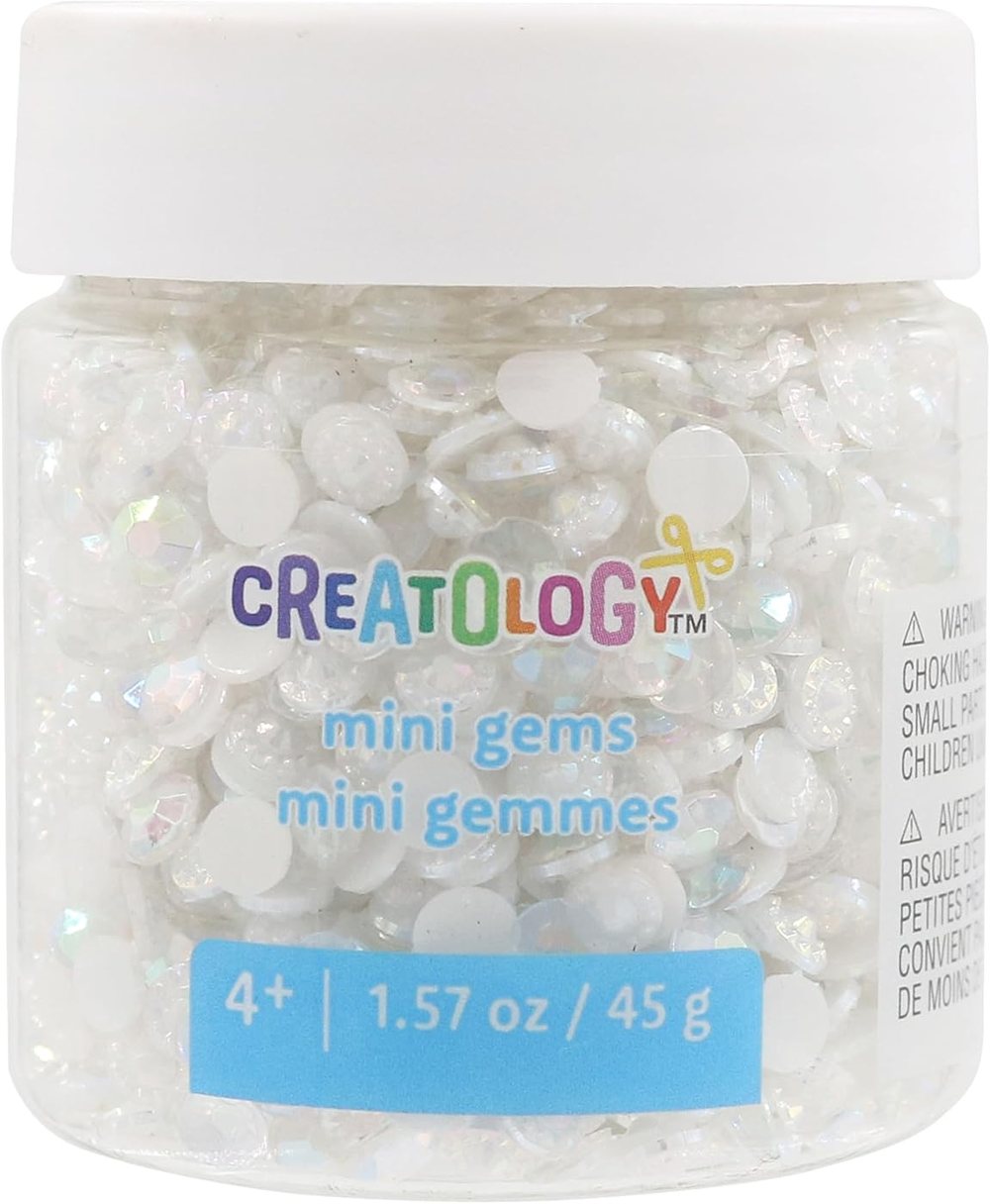 Creatology White Crystal Diamond Mini Gems, view 2