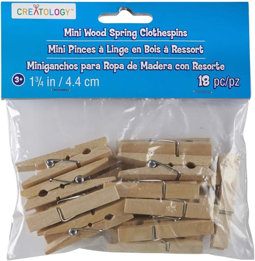 Creatology Wood Clothespins, view 2